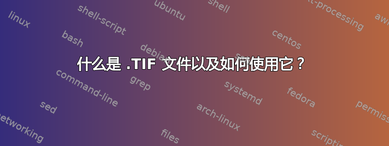 什么是 .TIF 文件以及如何使用它？