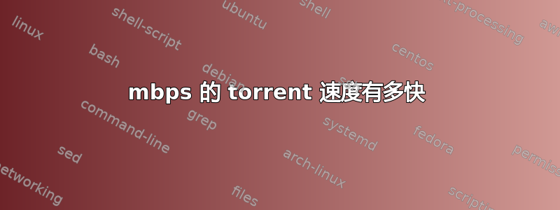 10 mbps 的 torrent 速度有多快 