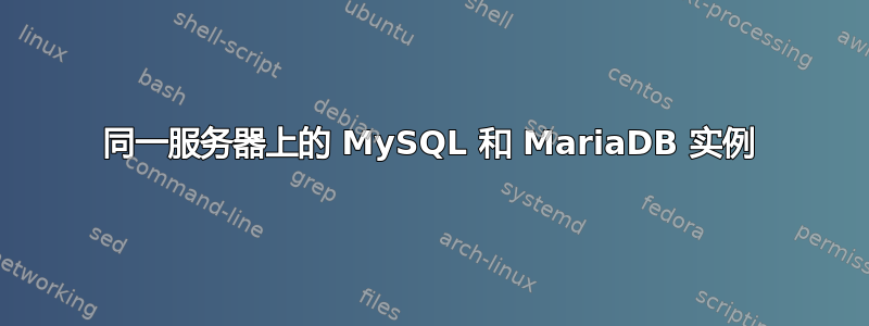 同一服务器上的 MySQL 和 MariaDB 实例