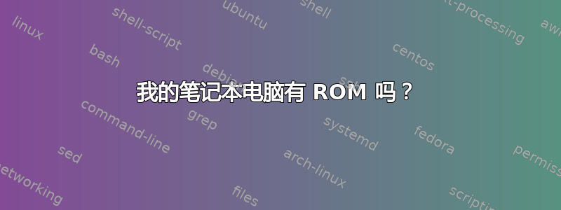 我的笔记本电脑有 ROM 吗？