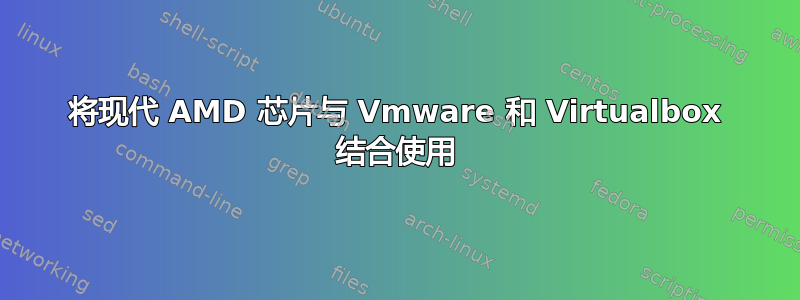 将现代 AMD 芯片与 Vmware 和 Virtualbox 结合使用