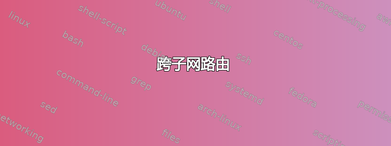 跨子网路由