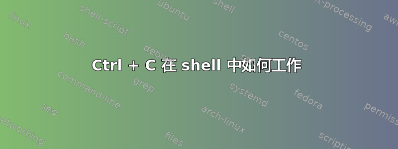 Ctrl + C 在 shell 中如何工作