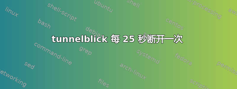 tunnelblick 每 25 秒断开一次