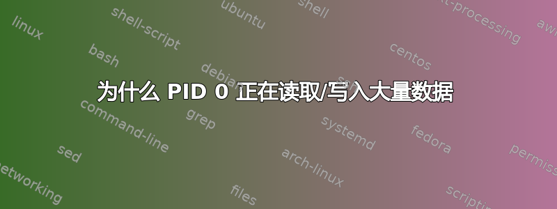 为什么 PID 0 正在读取/写入大量数据