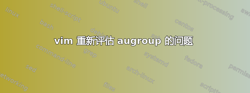 vim 重新评估 augroup 的问题