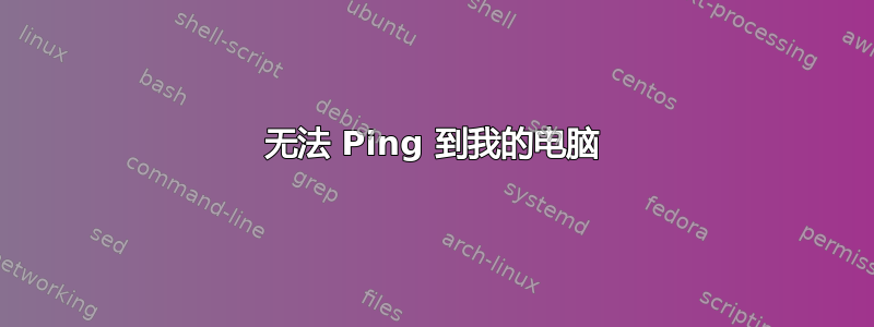 无法 Ping 到我的电脑