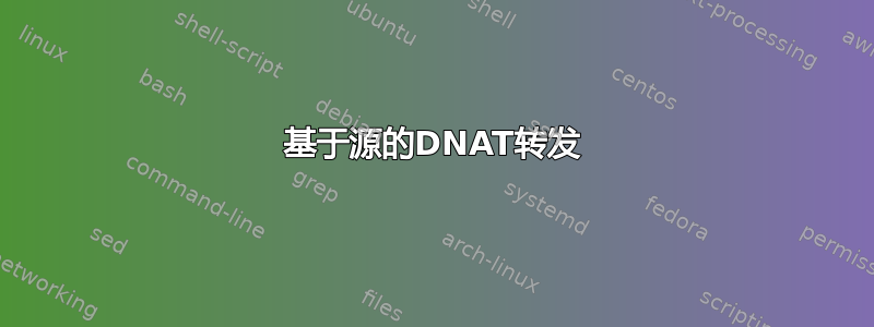 基于源的DNAT转发