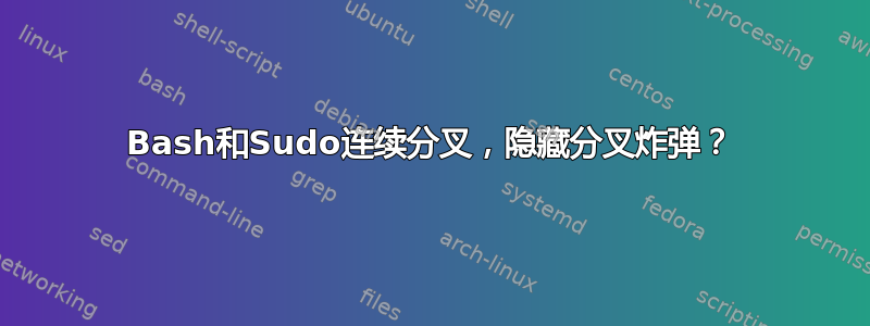 Bash和Sudo连续分叉，隐藏分叉炸弹？