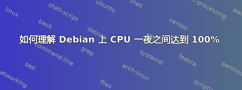 如何理解 Debian 上 CPU 一夜之间达到 100%