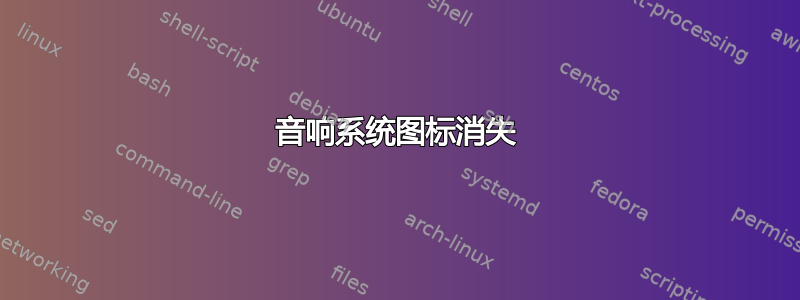 音响系统图标消失