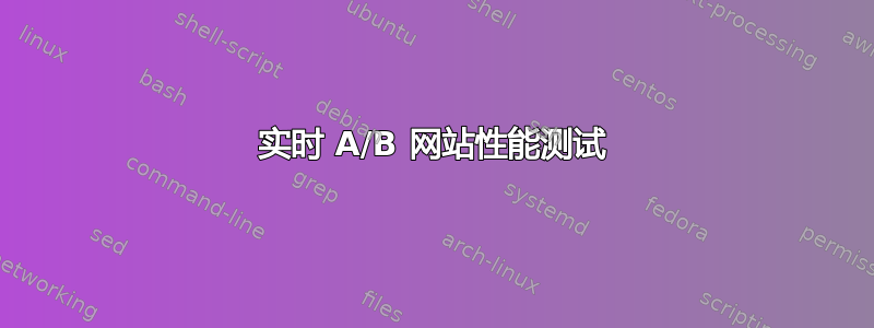 实时 A/B 网站性能测试