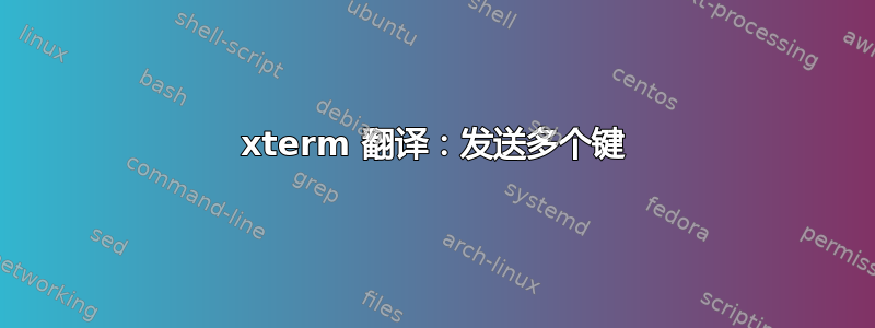 xterm 翻译：发送多个键