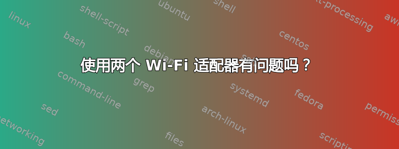 使用两个 Wi-Fi 适配器有问题吗？