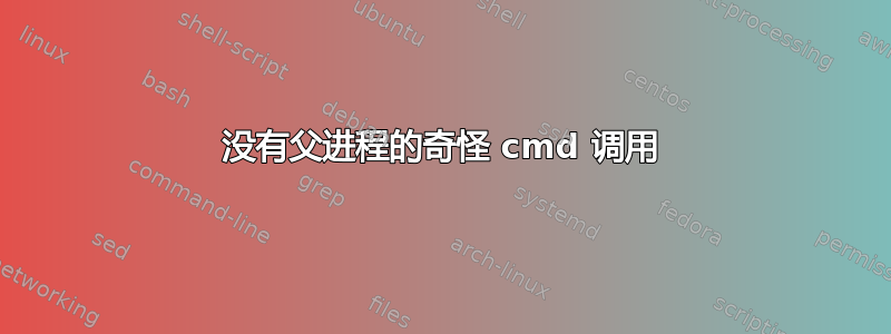 没有父进程的奇怪 cmd 调用