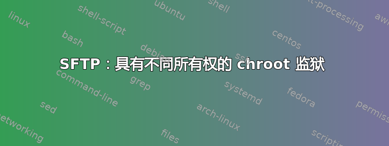 SFTP：具有不同所有权的 chroot 监狱