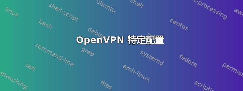 OpenVPN 特定配置