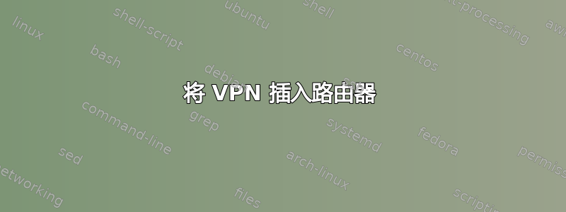 将 VPN 插入路由器