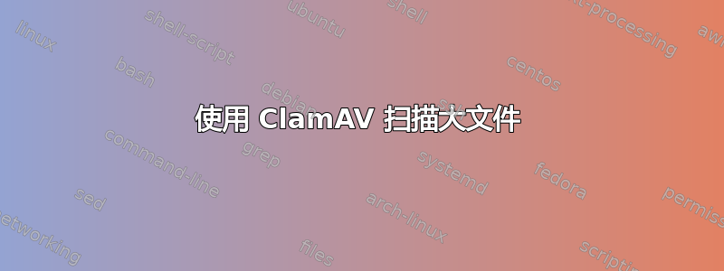 使用 ClamAV 扫描大文件