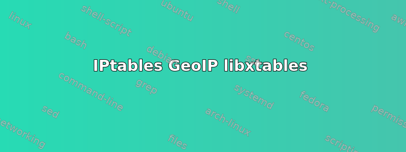 IPtables GeoIP libxtables