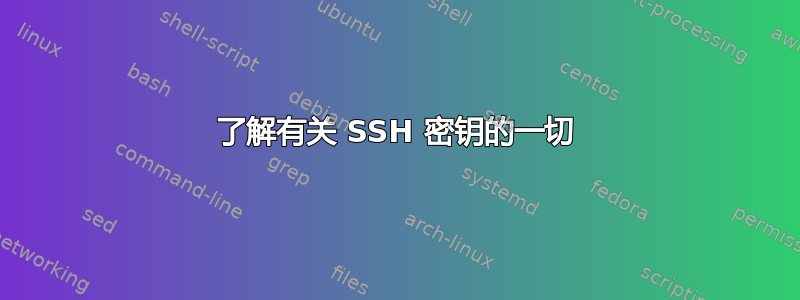 了解有关 SSH 密钥的一切