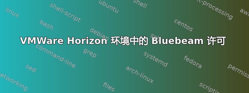 VMWare Horizo​​n 环境中的 Bluebeam 许可