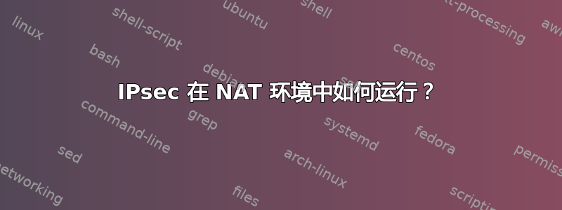 IPsec 在 NAT 环境中如何运行？