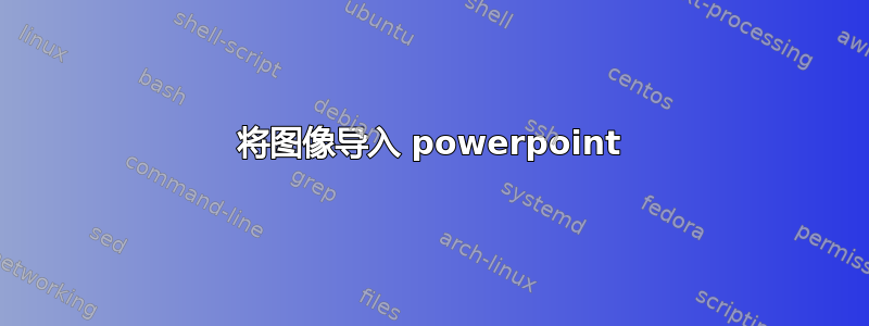 将图像导入 powerpoint