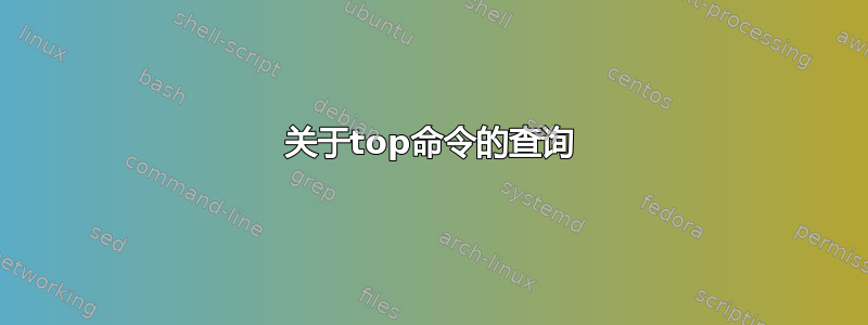 关于top命令的查询