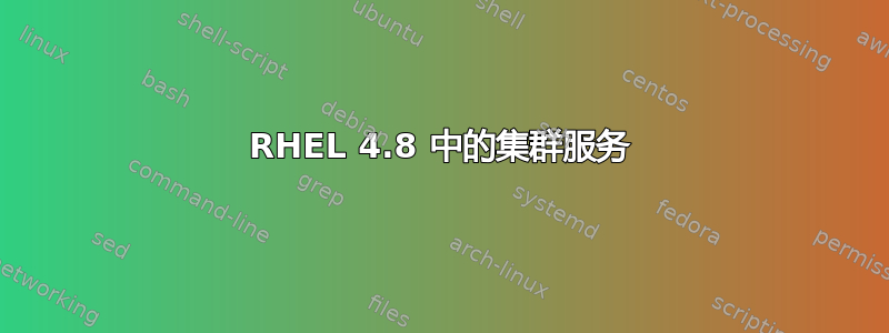 RHEL 4.8 中的集群服务