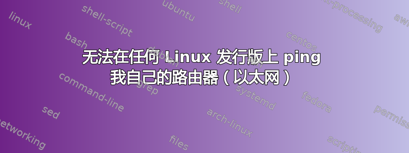 无法在任何 Linux 发行版上 ping 我自己的路由器（以太网）