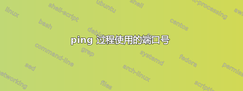 ping 过程使用的端口号