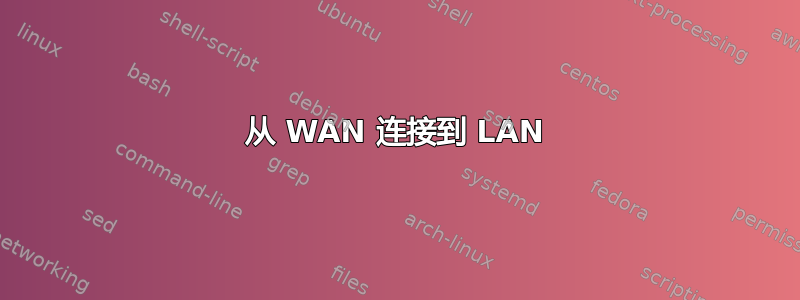 从 WAN 连接到 LAN