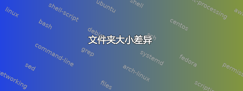 文件夹大小差异