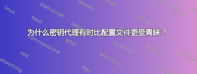 为什么密钥代理有时比配置文件更受青睐？