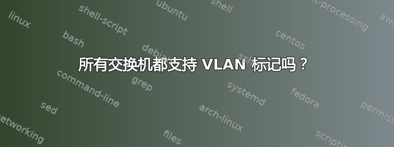 所有交换机都支持 VLAN 标记吗？