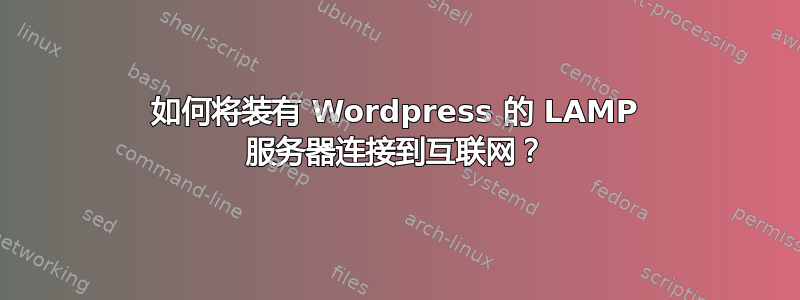 如何将装有 Wordpress 的 LAMP 服务器连接到互联网？