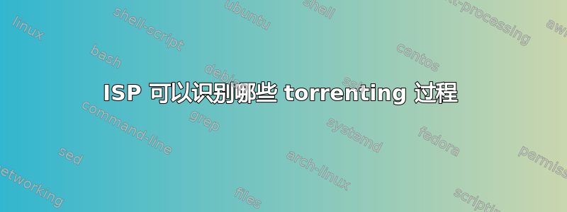 ISP 可以识别哪些 torrenting 过程