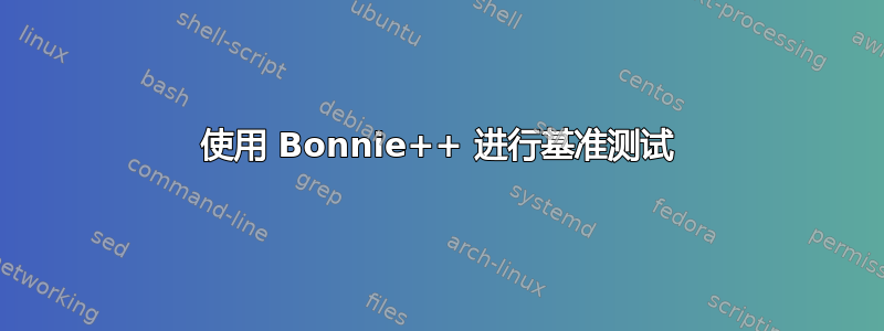 使用 Bonnie++ 进行基准测试