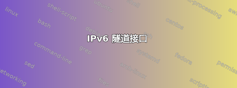 IPv6 隧道接口