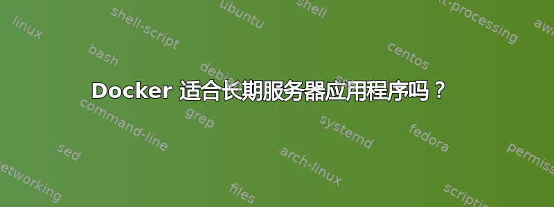 Docker 适合长期服务器应用程序吗？ 