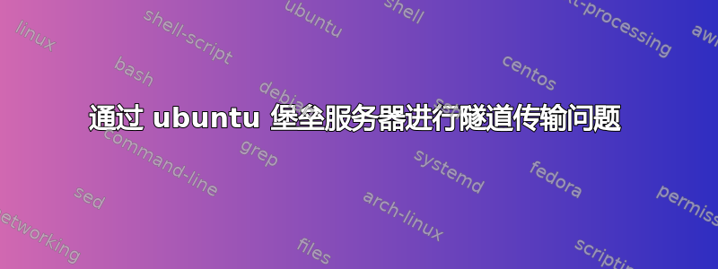 通过 ubuntu 堡垒服务器进行隧道传输问题