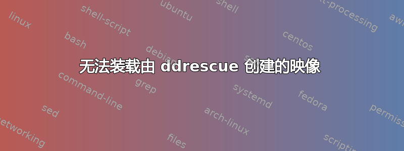 无法装载由 ddrescue 创建的映像