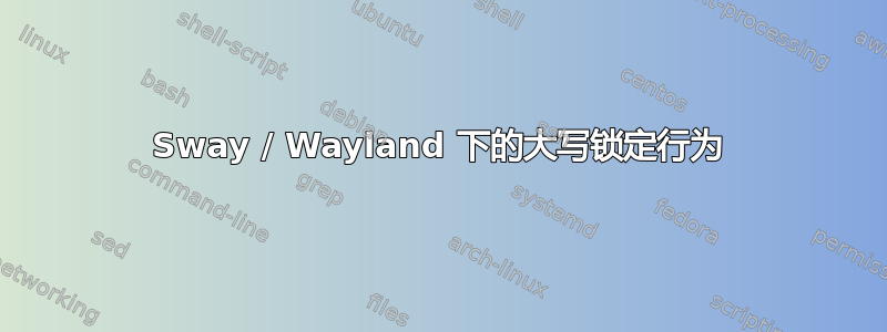 Sway / Wayland 下的大写锁定行为