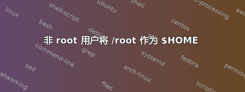 非 root 用户将 /root 作为 $HOME