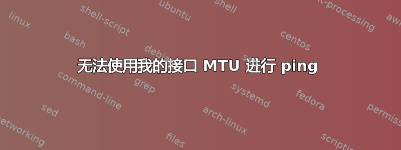 无法使用我的接口 MTU 进行 ping