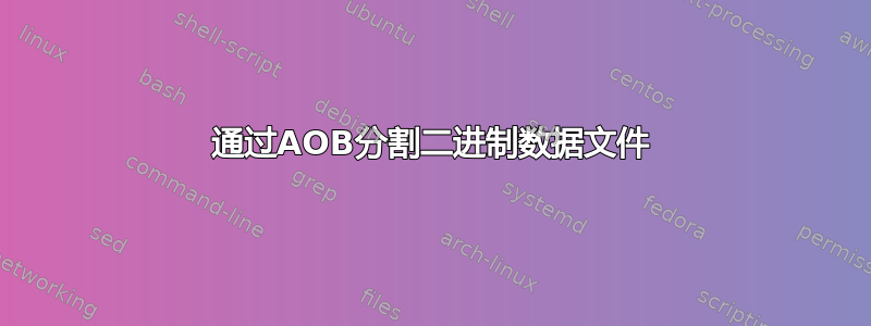 通过AOB分割二进制数据文件