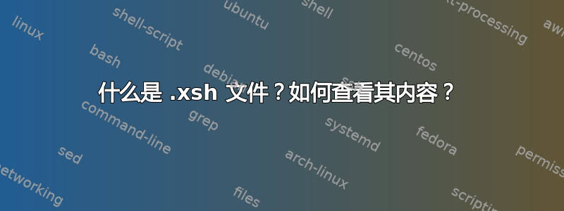 什么是 .xsh 文件？如何查看其内容？