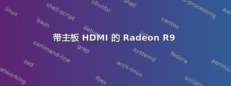 带主板 HDMI 的 Radeon R9