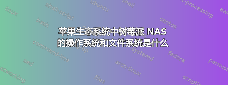 苹果生态系统中树莓派 NAS 的操作系统和文件系统是什么